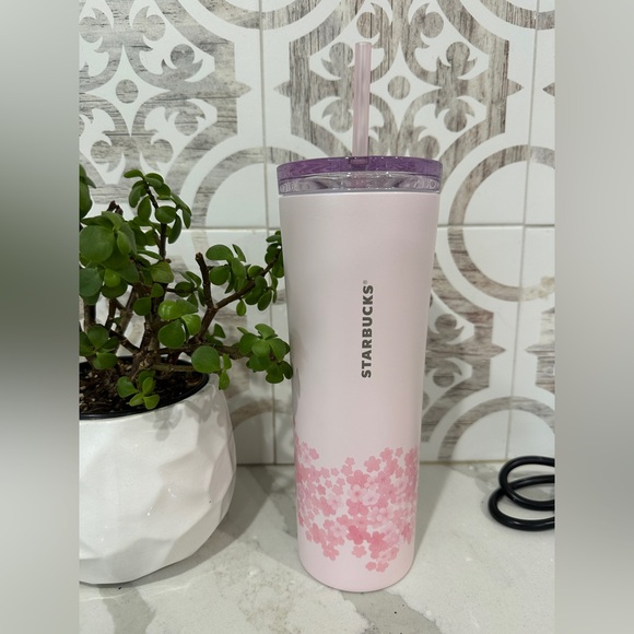 NWT Starbucks 2026 Spring Pink Cherry Blossom Tumbler & Bearista Keychain Bear - Picture 2 of 6